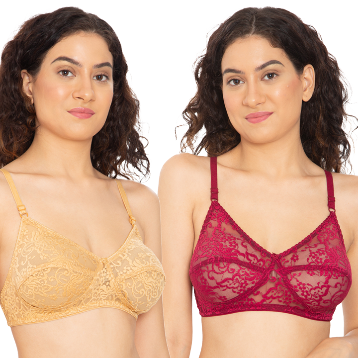 Full coverage Non Padded Bra Pack of 2