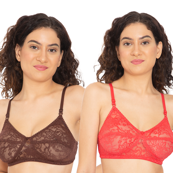 Full coverage Non Padded Bra Pack of 2